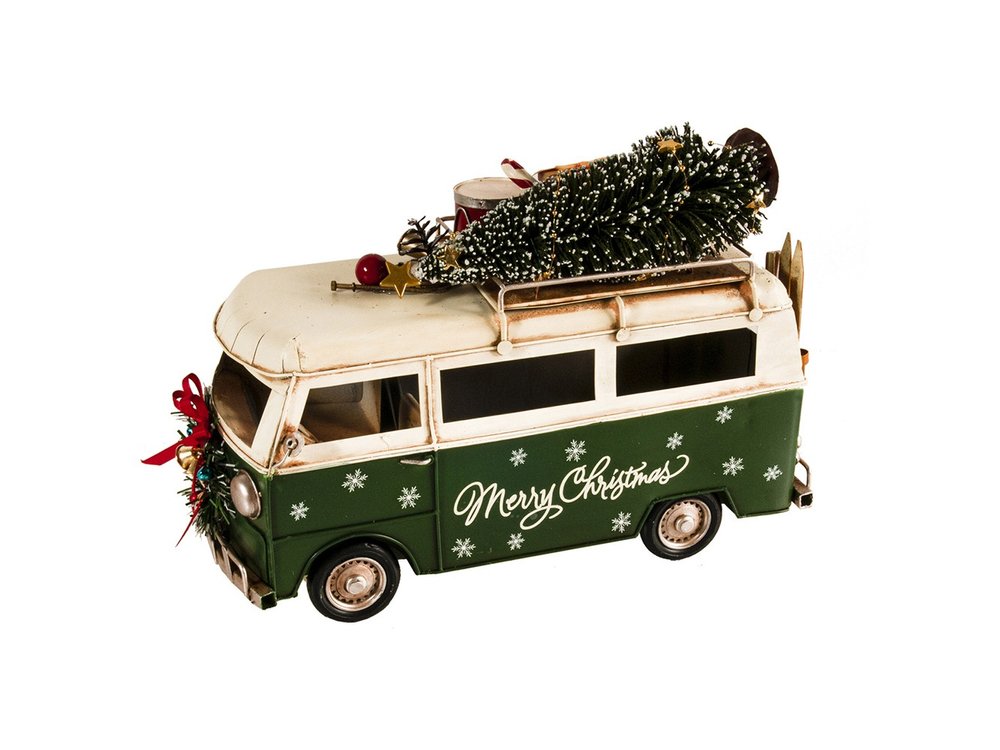 c1960s Volkswagen Christmas Bus Sculpture HomeRoots