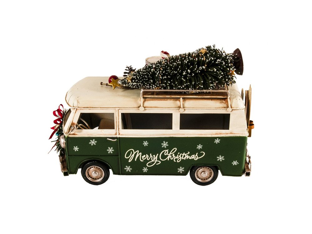 c1960s Volkswagen Christmas Bus Sculpture HomeRoots