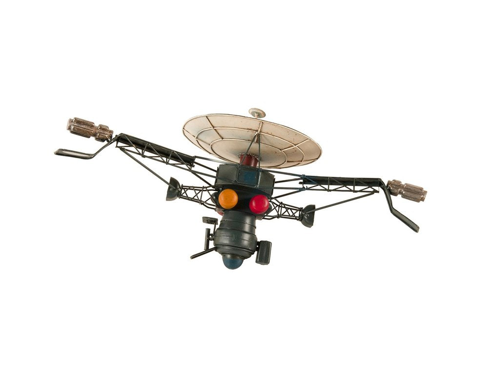 11" Dark Green Metal Hand Painted Model Airplane Tabletop Sculpture HomeRoots