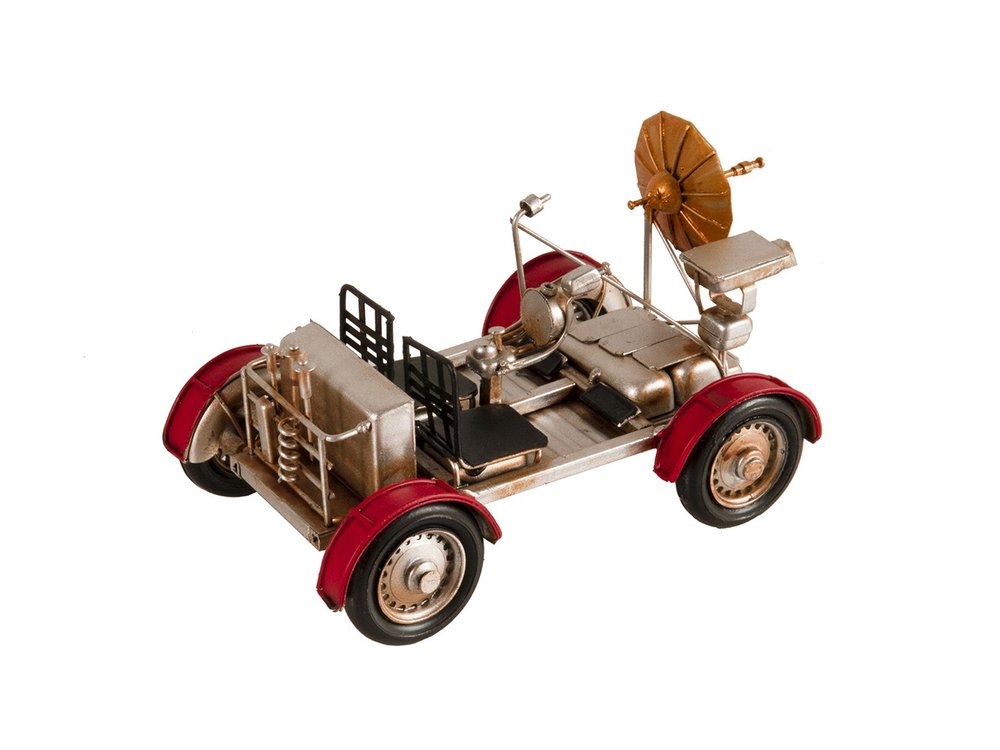 5" Red And Silver Metal Hand Painted Model Car Tabletop Sculpture HomeRoots