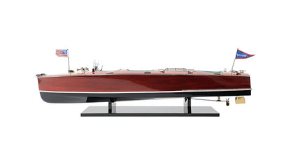 c1928 Chris Craft Triple Cockpit Large Painted Model HomeRoots