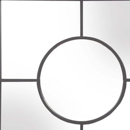 24" Graphite Metal Square Framed Accent Mirror HomeRoots