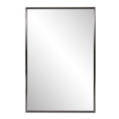 36" Gunmetal Metal Framed Accent Mirror HomeRoots