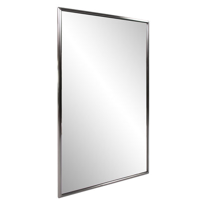 36" Gunmetal Metal Framed Accent Mirror HomeRoots