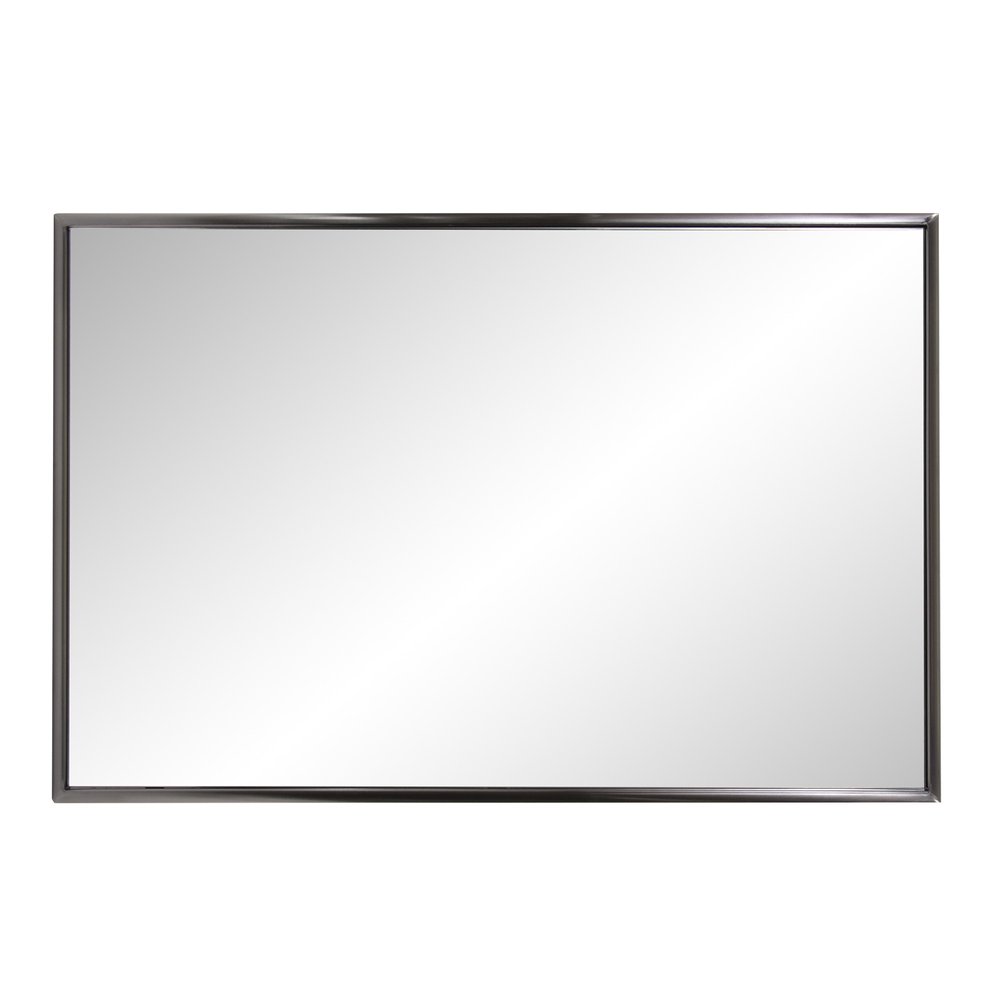 36" Gunmetal Metal Framed Accent Mirror HomeRoots