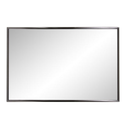 36" Gunmetal Metal Framed Accent Mirror HomeRoots