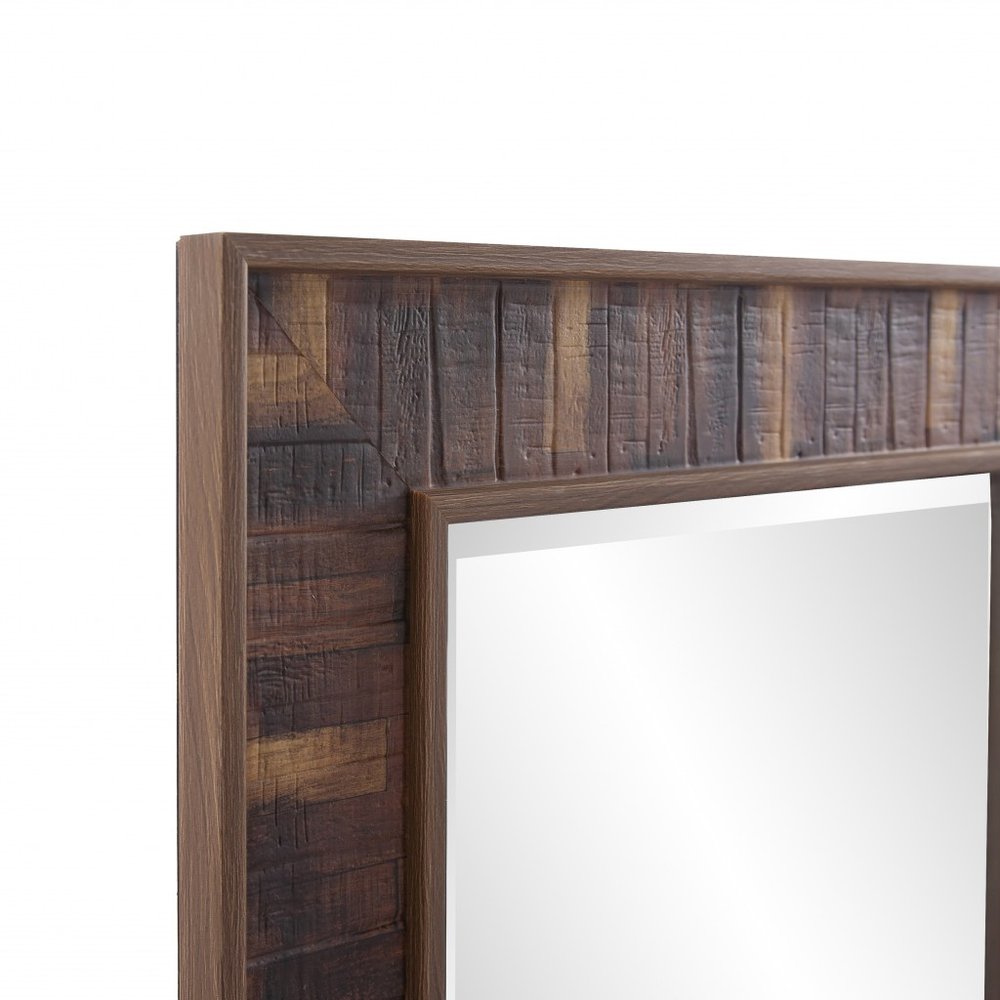60" Brown Framed Full Length Hanging Mirror HomeRoots