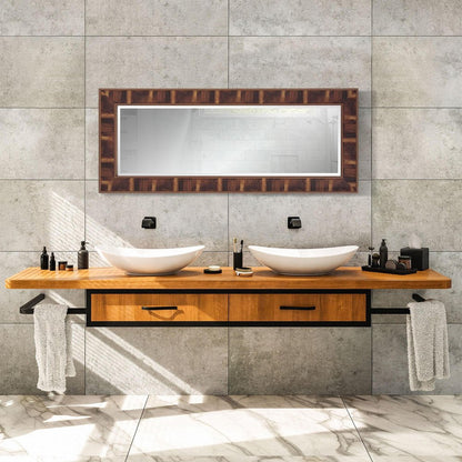 60" Brown Framed Full Length Hanging Mirror HomeRoots
