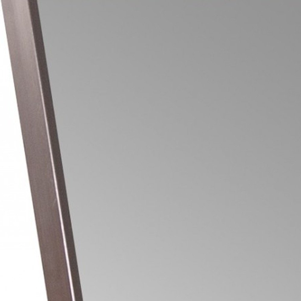 Sleek Brushed Brass Rectangular Full Length Standing Mirror HomeRoots
