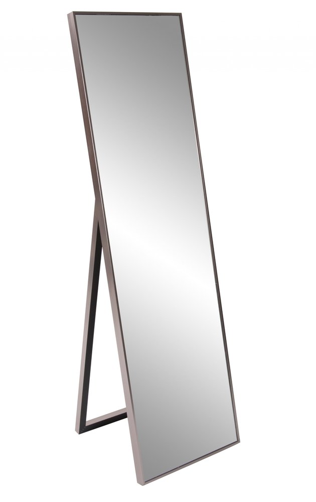 Sleek Brushed Brass Rectangular Full Length Standing Mirror HomeRoots