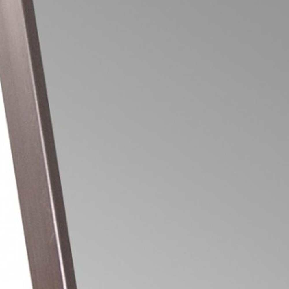 Sleek Brushed Brass Rectangular Full Length Standing Mirror HomeRoots