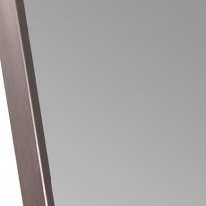 Sleek Brushed Brass Rectangular Full Length Standing Mirror HomeRoots