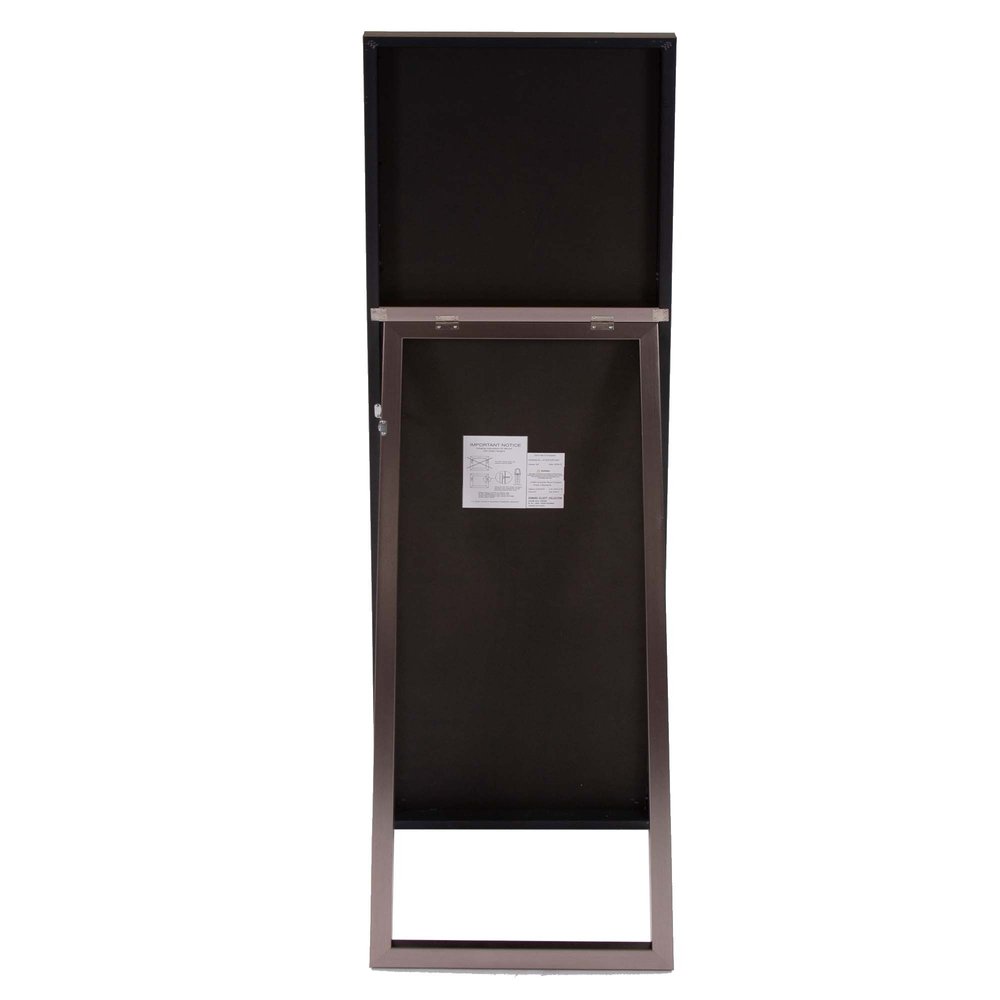 Sleek Brushed Brass Rectangular Full Length Standing Mirror HomeRoots