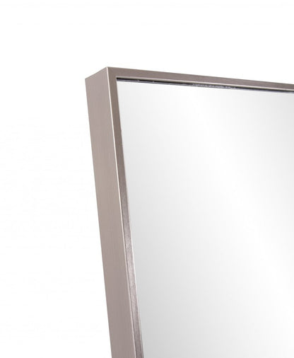 Sleek Brushed Brass Rectangular Full Length Standing Mirror HomeRoots