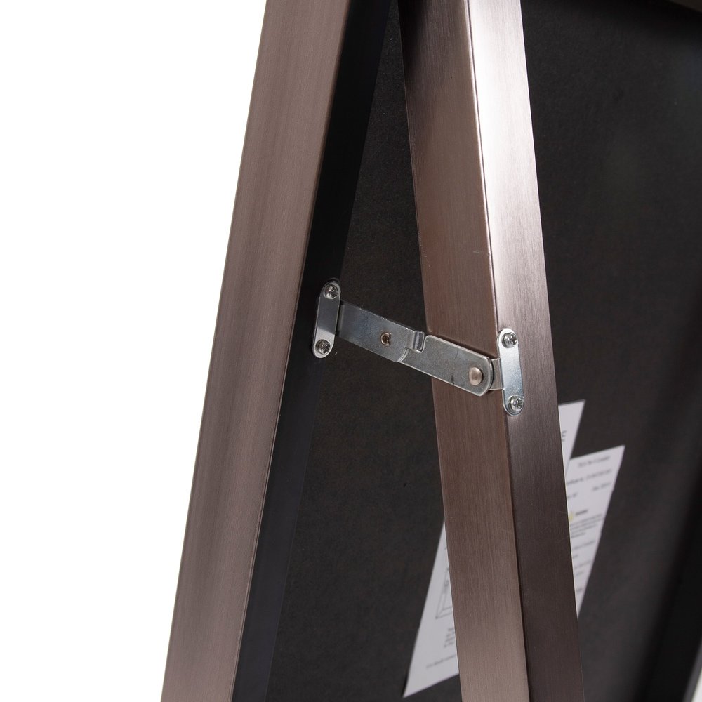 Sleek Brushed Brass Rectangular Full Length Standing Mirror HomeRoots