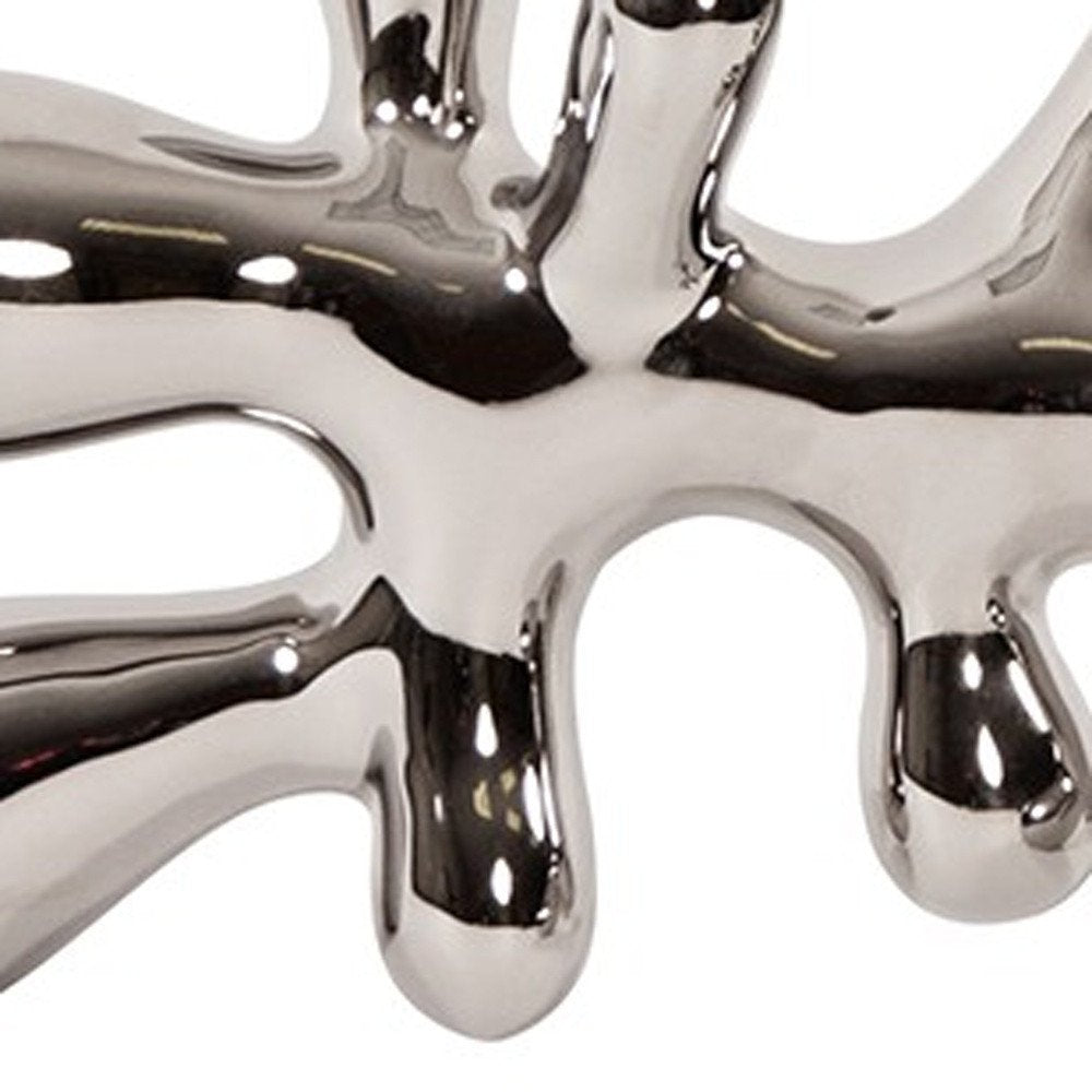 7" Silver Metal Tabletop Sculpture HomeRoots