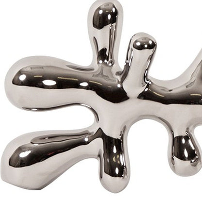 7" Silver Metal Tabletop Sculpture HomeRoots