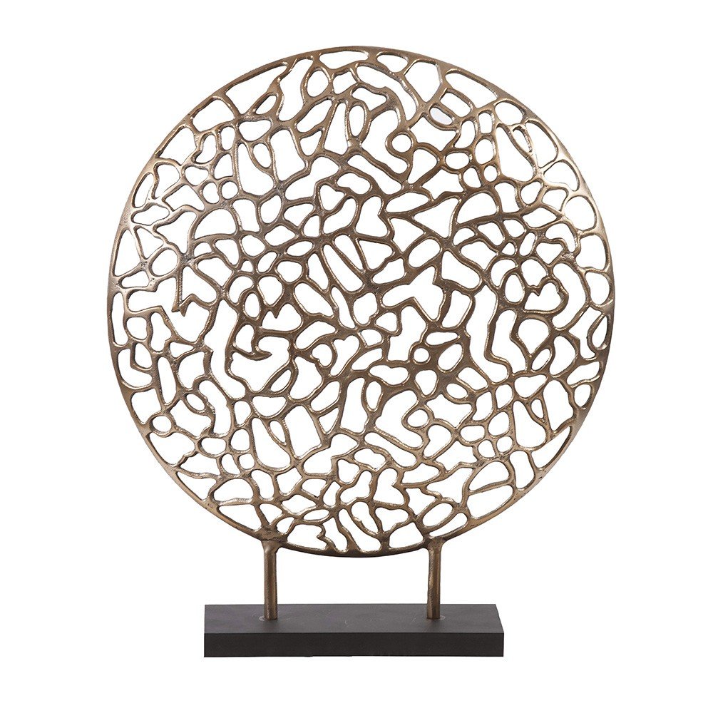Bronze and Black Abstract Coral Sculpture HomeRoots