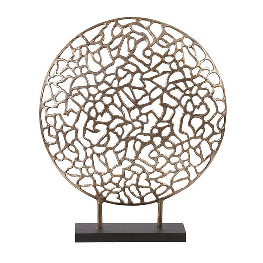 Bronze and Black Abstract Coral Sculpture HomeRoots