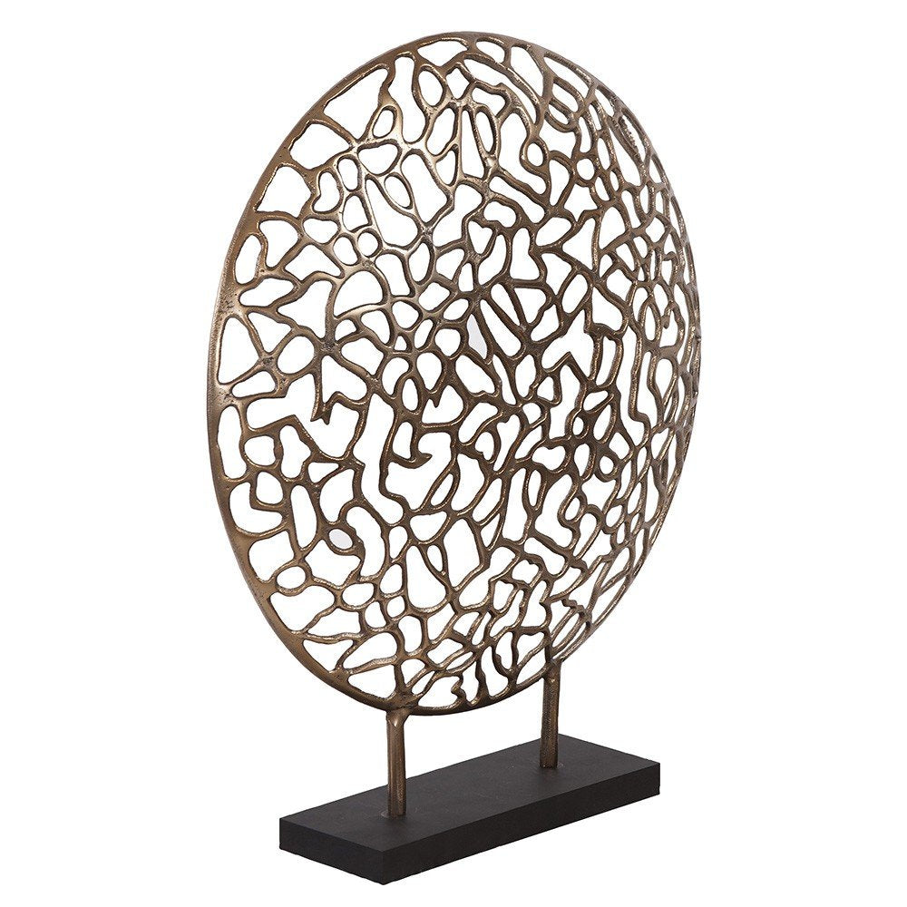Bronze and Black Abstract Coral Sculpture HomeRoots