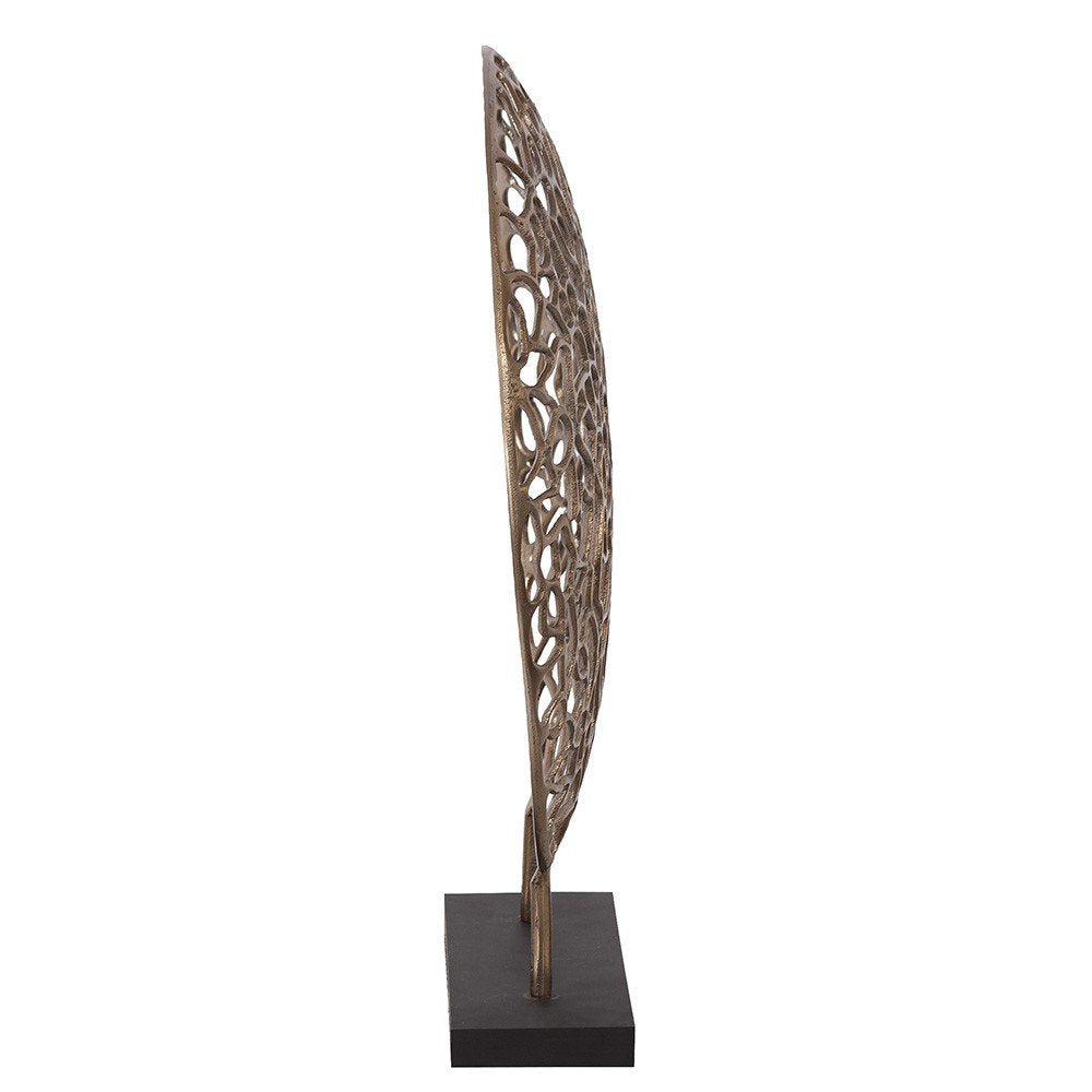 Bronze and Black Abstract Coral Sculpture HomeRoots