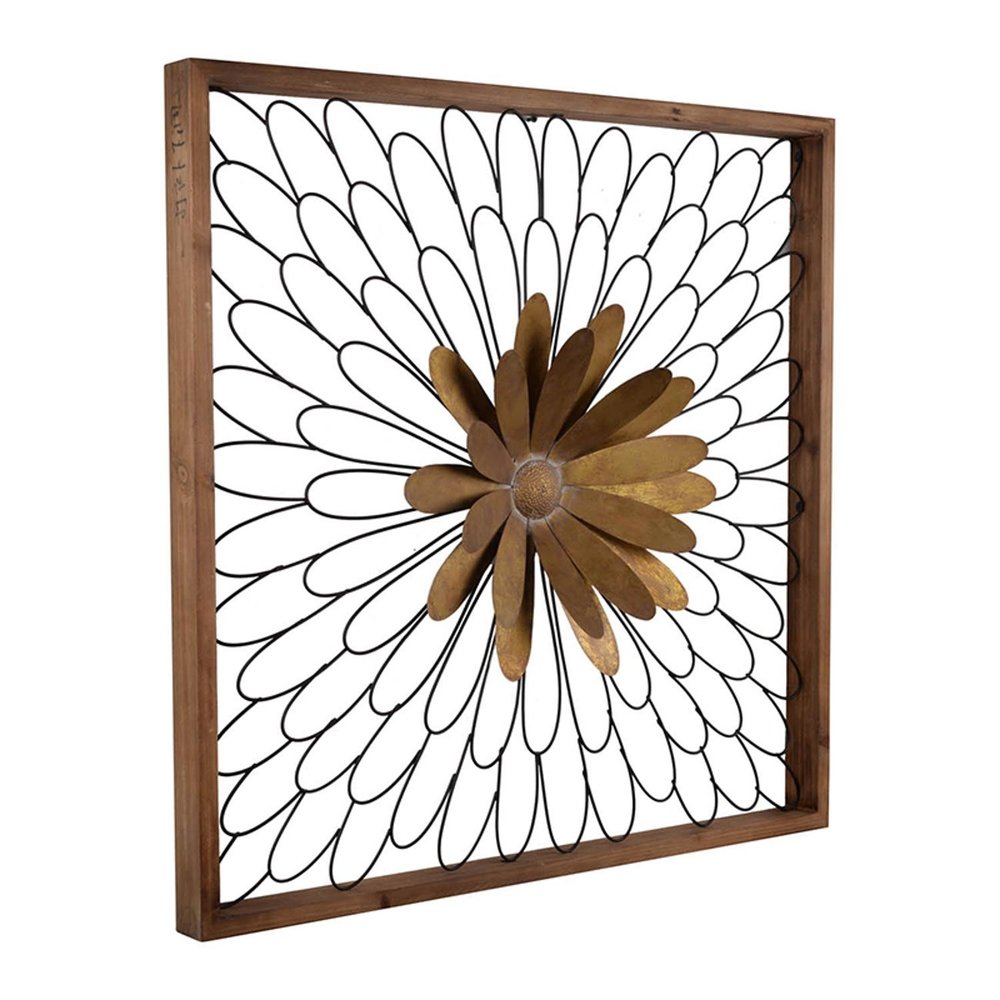 30" X 2" Black Iron Square Framed Art — view 2