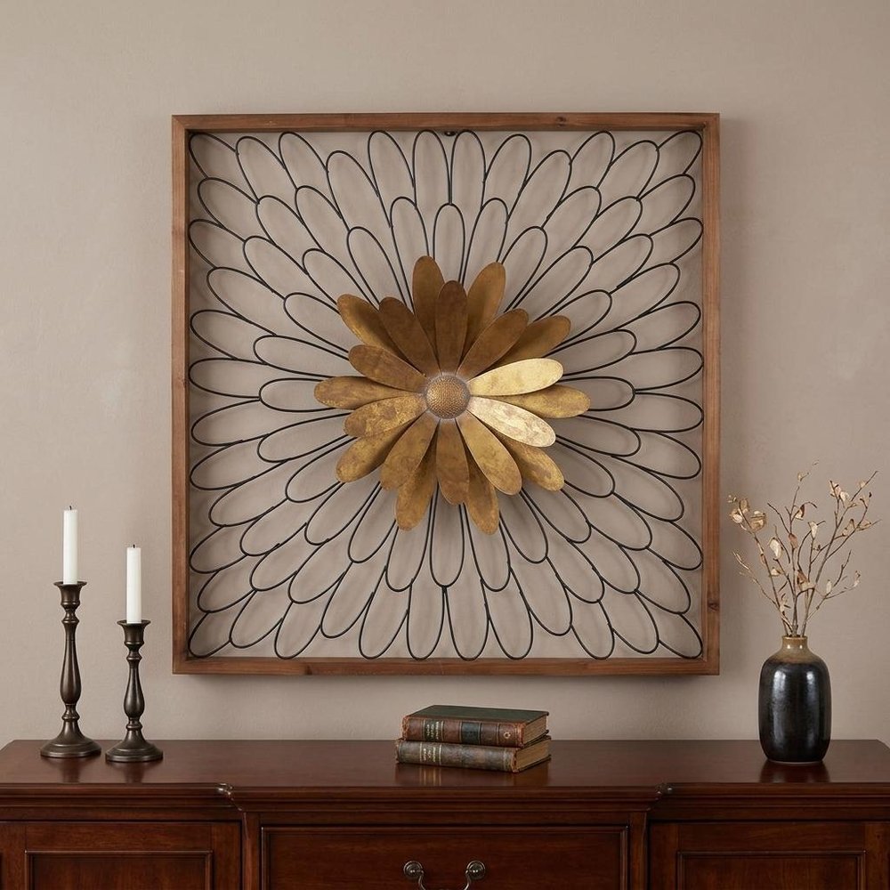 30" X 2" Black Iron Square Framed Art — view 4