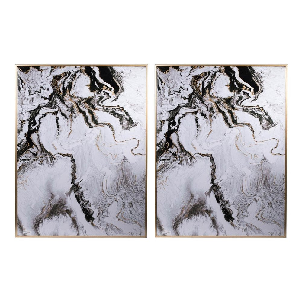 Set of Two White Framed Art — view 1