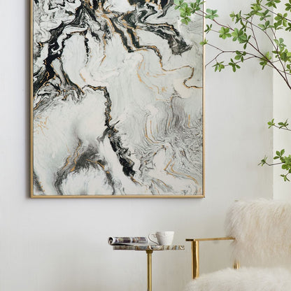 Set of Two White Framed Art