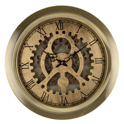 3" Gold Iron Wall Clock HomeRoots