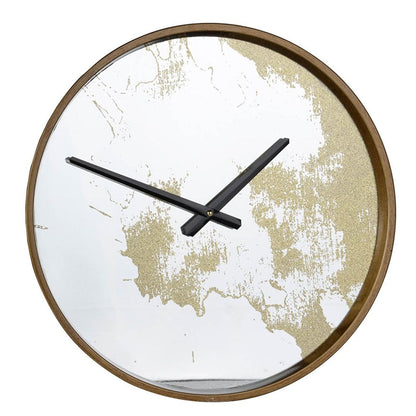 Gold Dust 14" Modern Round Wall Clock HomeRoots