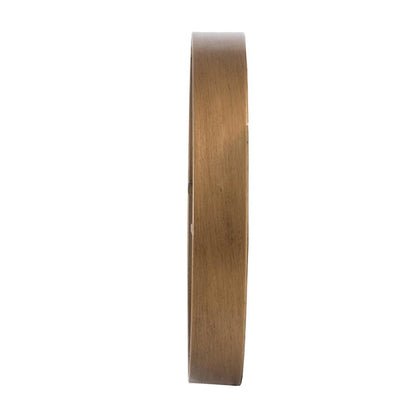 2" Round Gold And White Wood Analog Wall Clock HomeRoots