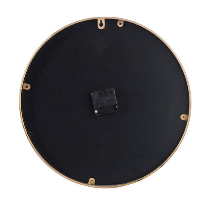 2" Round Gold And White Wood Analog Wall Clock HomeRoots