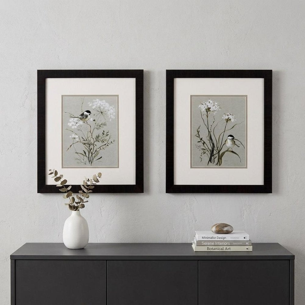 Set of Two Babybreaths and Birds Wall Art — view 4