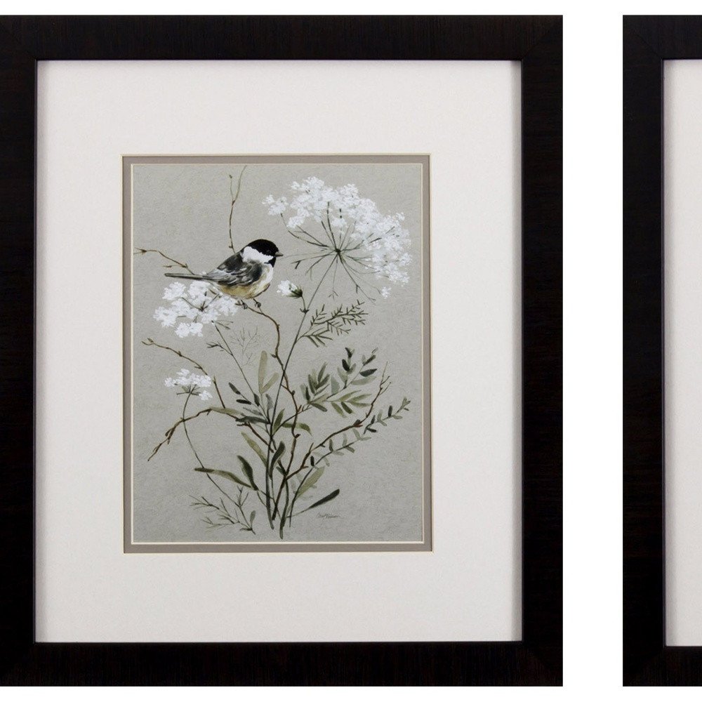 Set of Two Babybreaths and Birds Wall Art — view 3