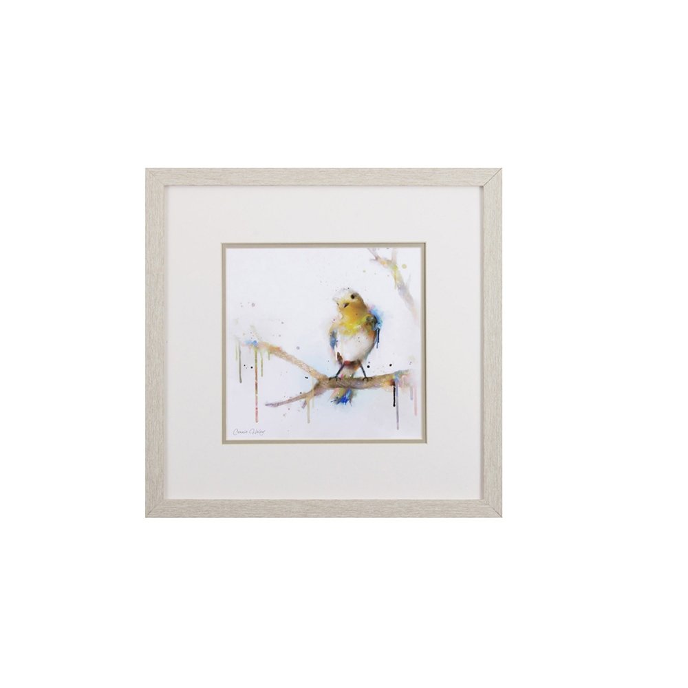 Set of Four Colorful Birds on Branches Wall Art — view 4