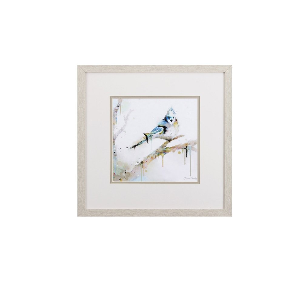 Set of Four Colorful Birds on Branches Wall Art — view 5