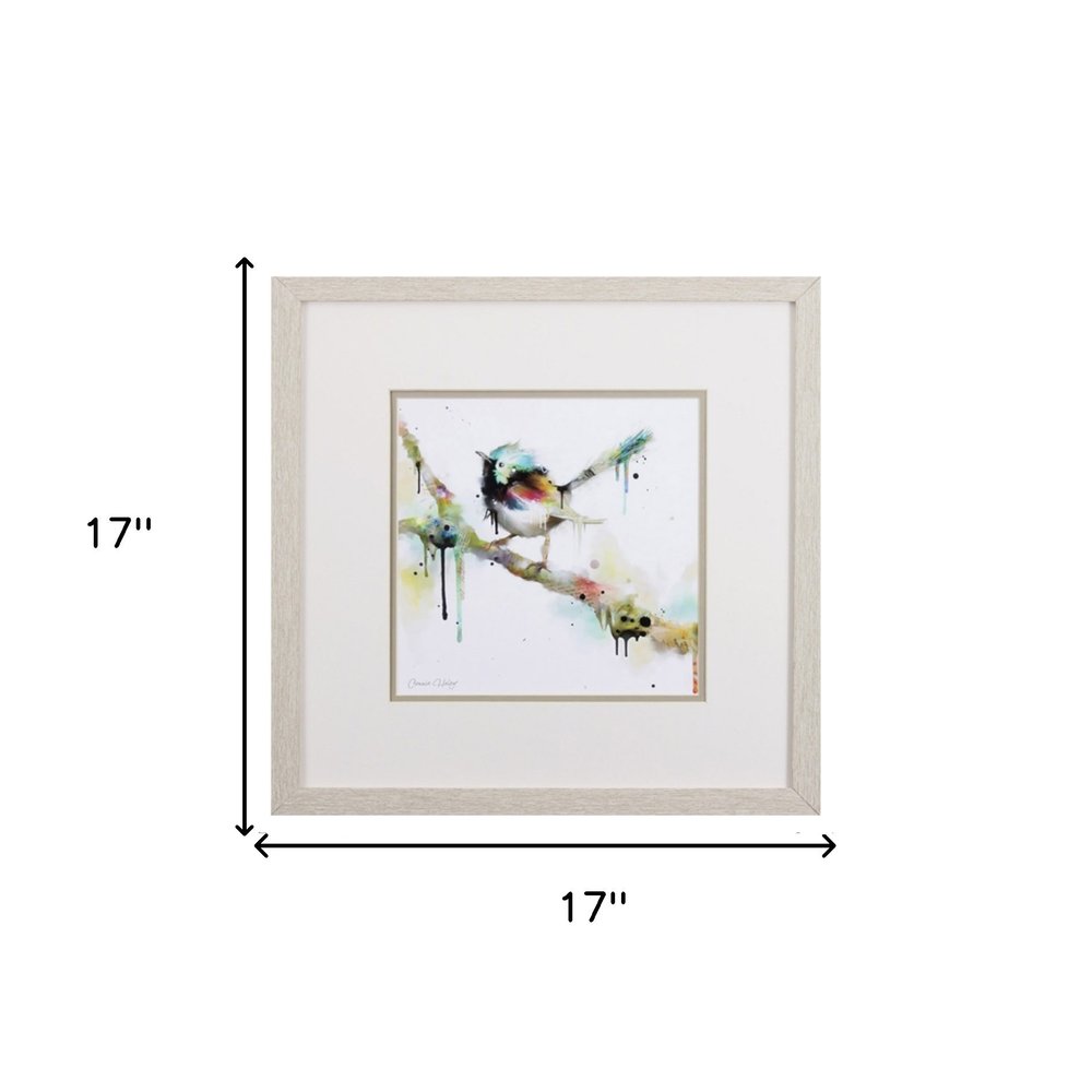 Set of Four Colorful Birds on Branches Wall Art — view 6