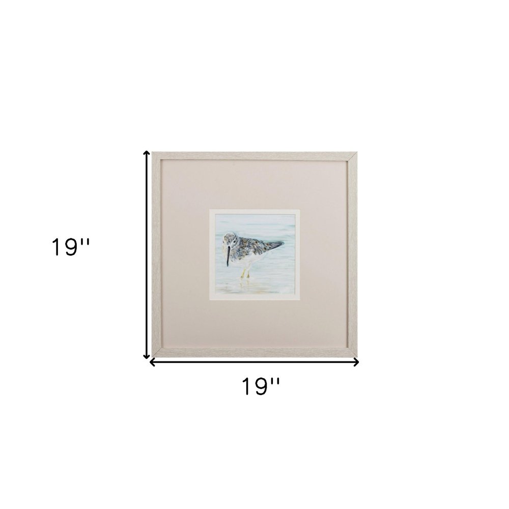 Set of Two Sandpipers Watercolor Wall Art — view 5
