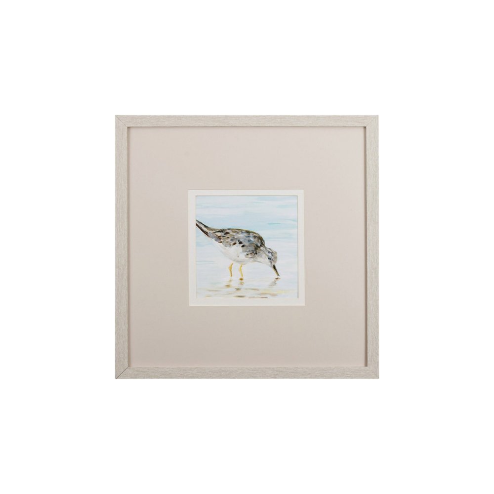Set of Two Sandpipers Watercolor Wall Art — view 3