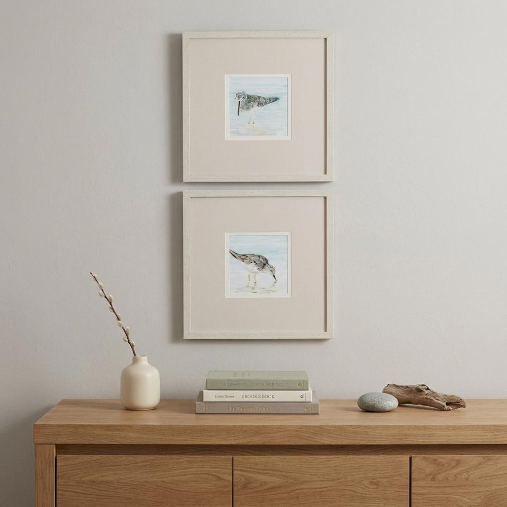 Set of Two Sandpipers Watercolor Wall Art — view 6