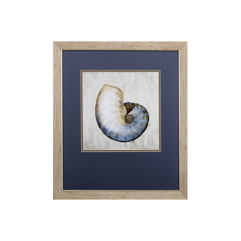 Set of Two Ocean Seashells Wall Art — view 1