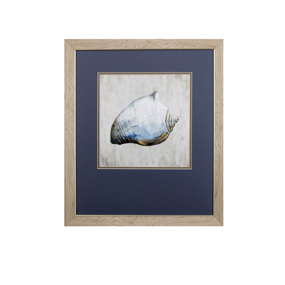 Set of Two Ocean Seashells Wall Art — view 2