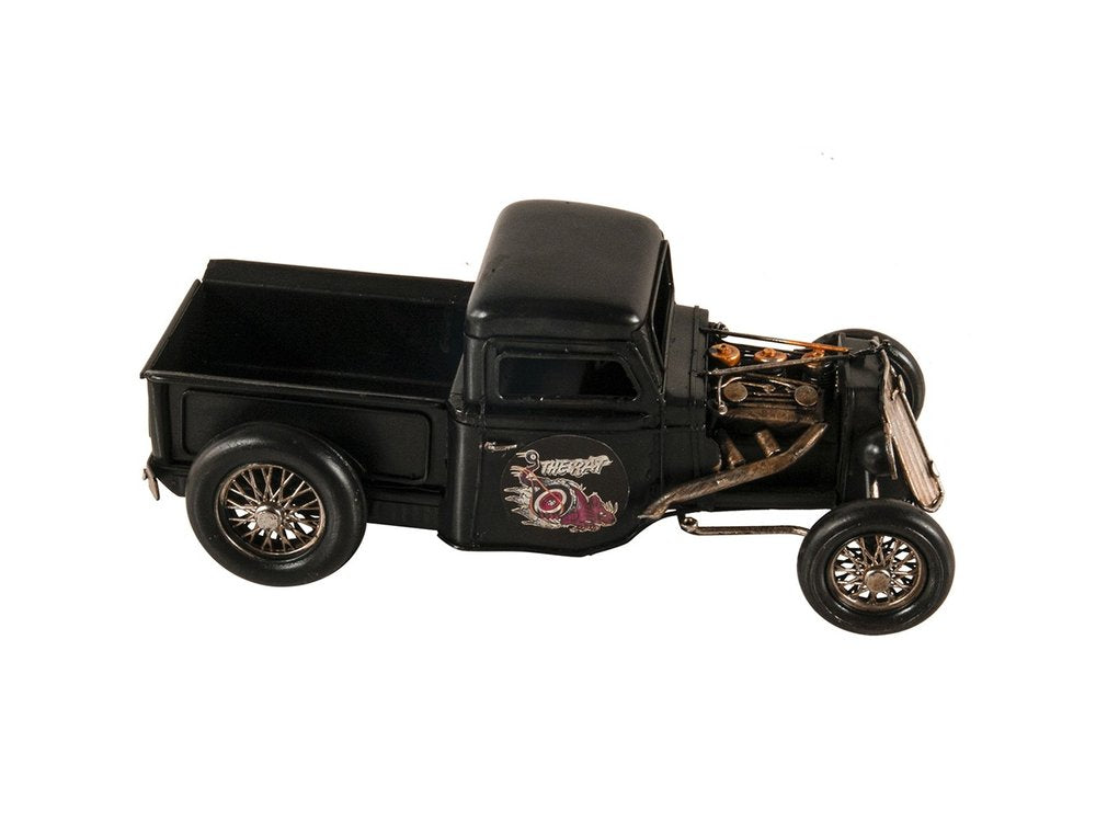 5" Black Metal Hand Painted Model Car HomeRoots