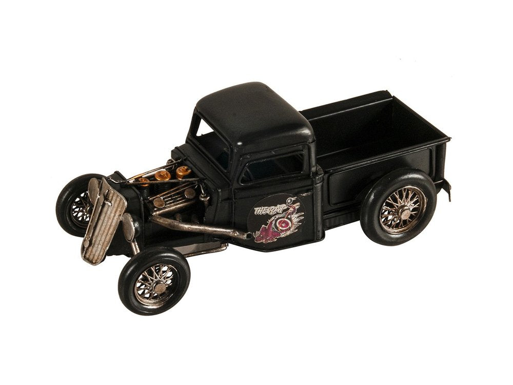 5" Black Metal Hand Painted Model Car HomeRoots