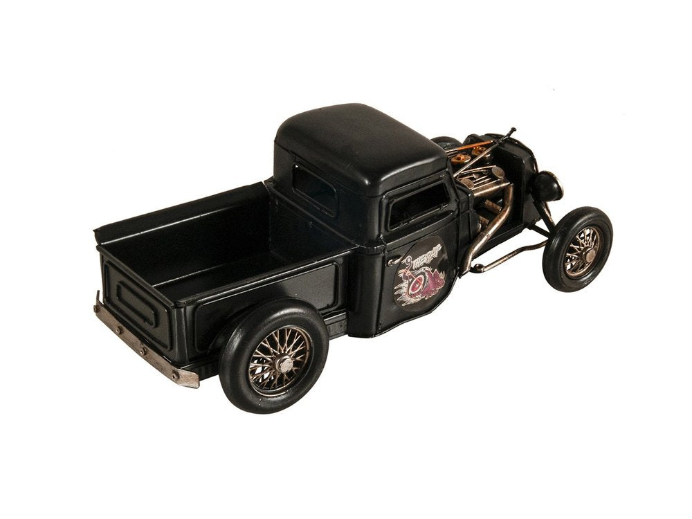 5" Black Metal Hand Painted Model Car HomeRoots