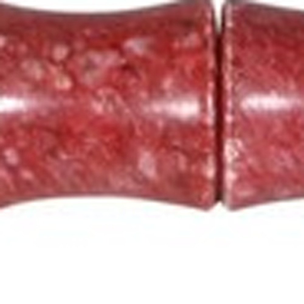 1" X 12" Red And Ivory Crystal Hanging Dimensional Sculpture — view 3