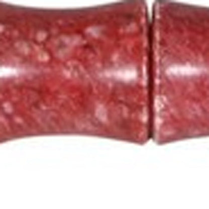 1" X 12" Red And Ivory Crystal Hanging Dimensional Sculpture