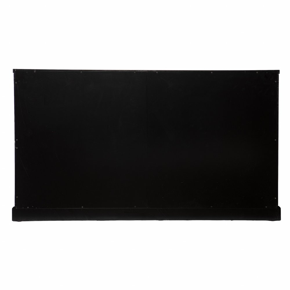 48" Black Sideboard with Two Glass Sliding Doors — view 5
