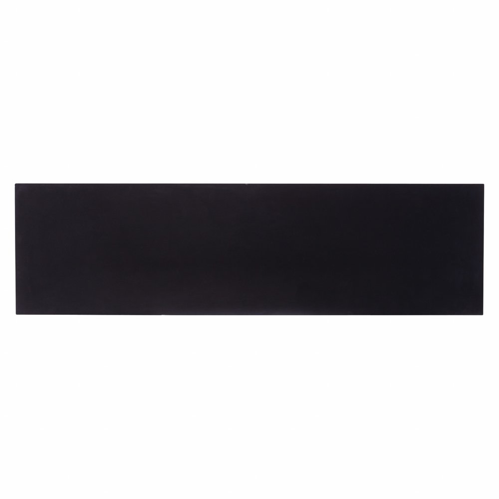 50" Black Solid Wood Two Drawer Sideboard HomeRoots